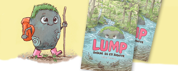 Bild på omslaget till boken "Lump önskar sig ett äventyr". Foto: Oskar Jonsson