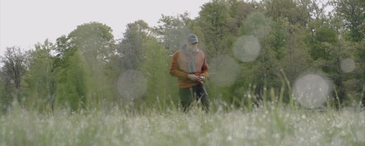 A man walks through a wetland. A still from the film Wetlands Teeming with Life. Foto: Bitzer Productions AB