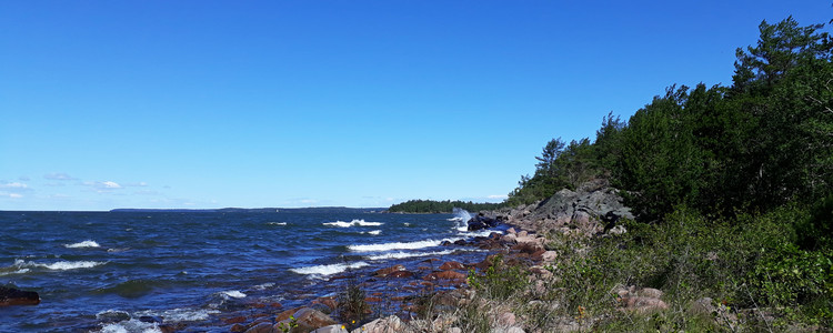 En bit av kusten utmed Vänern. Foto: Anders Wiborg