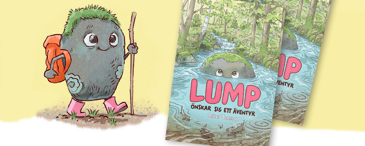 Bild på omslaget boken "Lump önskar sig ett äventyr". Foto: Oskar Jonsson