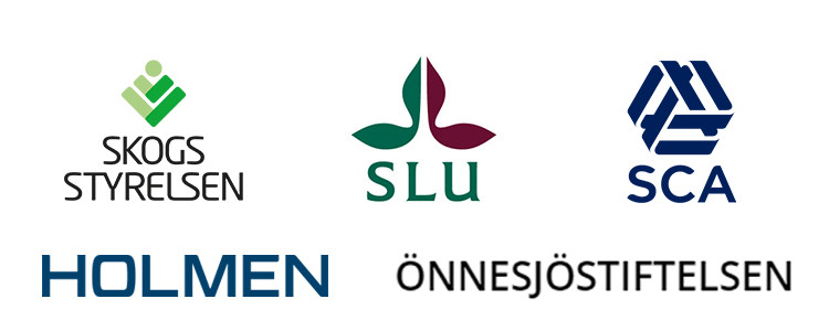 Logotyper för medverkande aktörer i projektet.