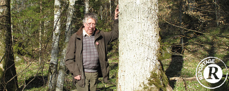Lennart Bosrup i sin skog