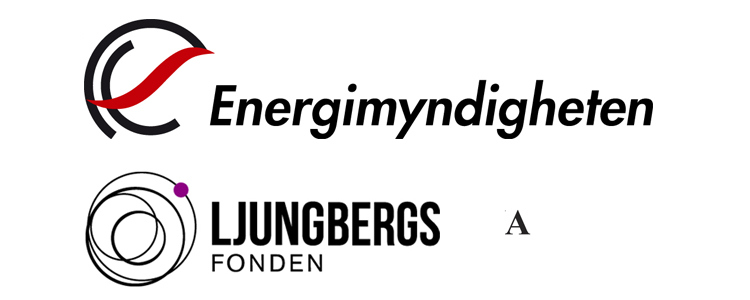 Logotyper för Energimyndigheten och Ljungbergsfonden.