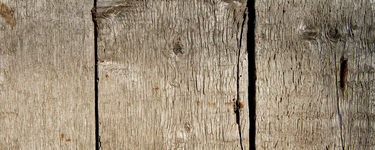 Gråfärgad plank på husvägg. Foto: Mostphotos